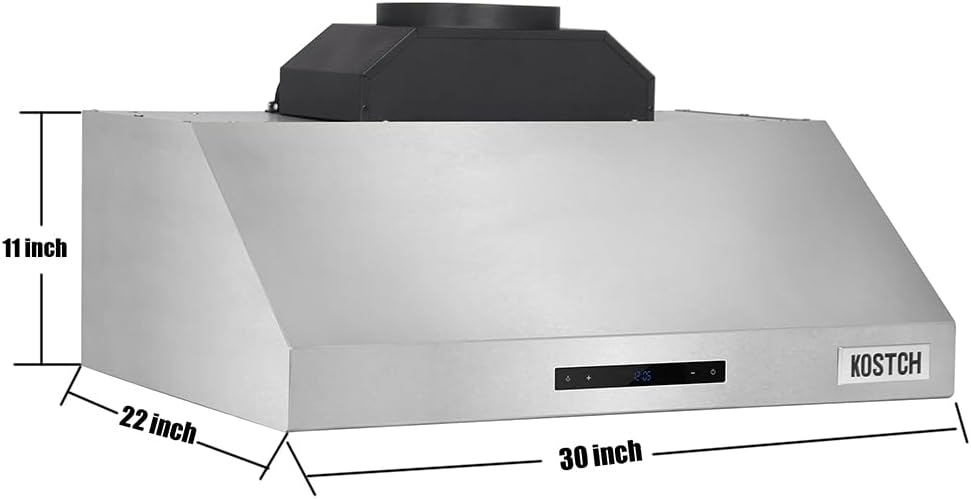 KOSTCH 30" Stainless Steel Wall Mount Range Hood