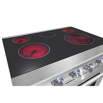 30 inch electric range - White