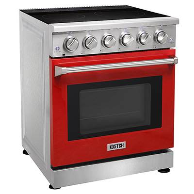 30 inch electric range - Red