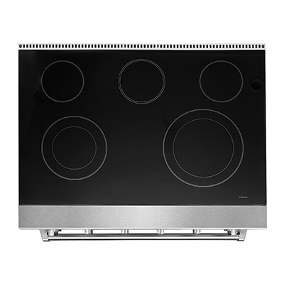 36 inch electric range - White