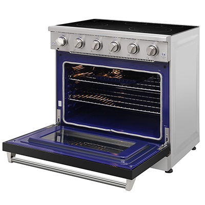 36 inch electric range - Black