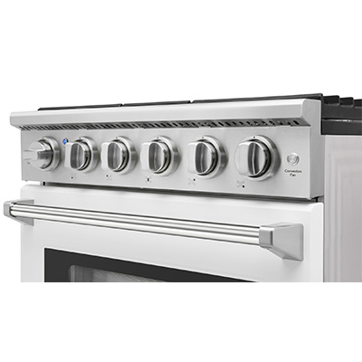 30 inch gas range - White