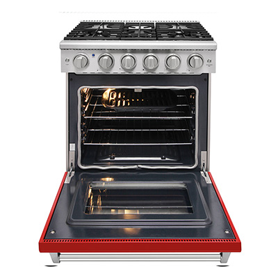 30 inch gas range - Red