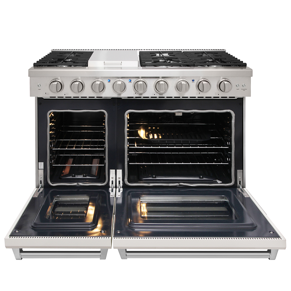 48 inch gas range - White