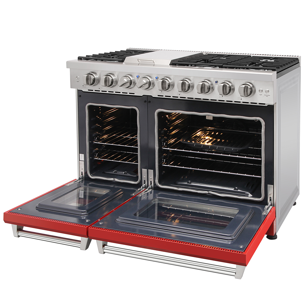 48 inch gas range - Red