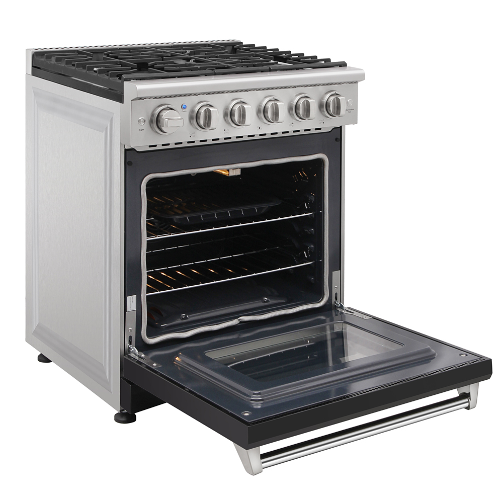 30 inch gas range - Black