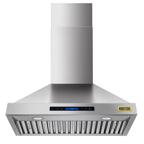 KOSTCH 30" Wall Mount Range Hood with Digital Touch Control