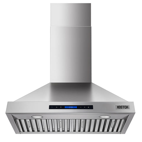 KOSTCH 30" Wall Mount Range Hood with Digital Touch Control