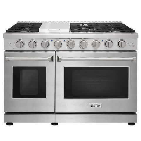 KOSTCH 48" 6.8 cu.ft Pro-Style gas Range with Convection Oven