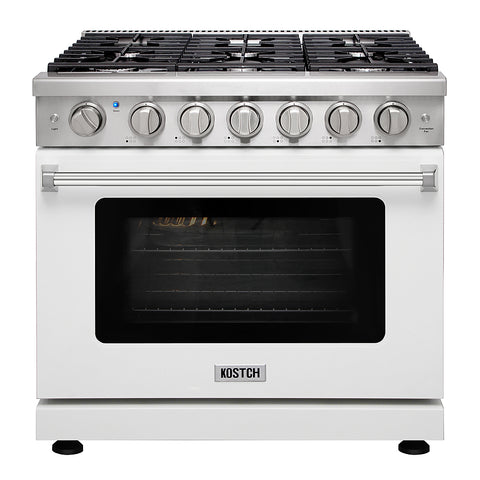 KOSTCH 36" 6 cu.ft Pro-Style gas Range with Convection Oven