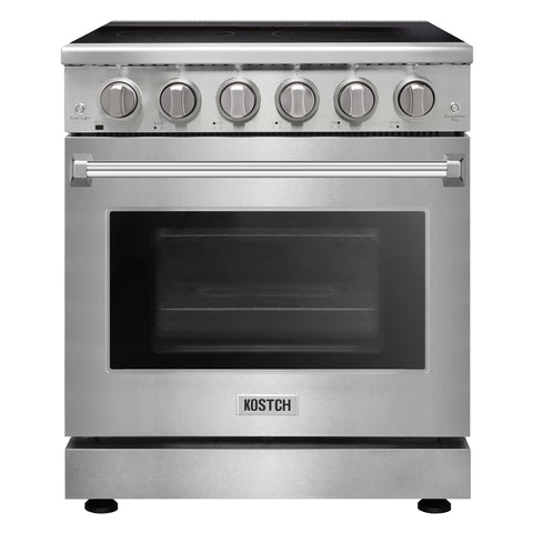 KOSTCH 30" 4.55 cu.ft Pro-Style Electric Range with Convection Oven