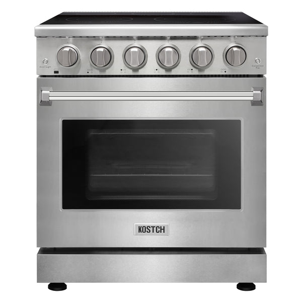 KOSTCH 30" 4.55 cu.ft Pro-Style Electric Range with Convection Oven