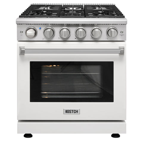 KOSTCH 30" 4.55 cu.ft Pro-Style Gas Range with Convection Oven