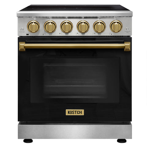 KOSTCH 30" 4.55 cu.ft Pro-Style Electric Range with Convection Oven