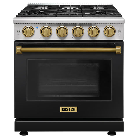 KOSTCH 30" 4.55 cu.ft Pro-Style Gas Range with Convection Oven