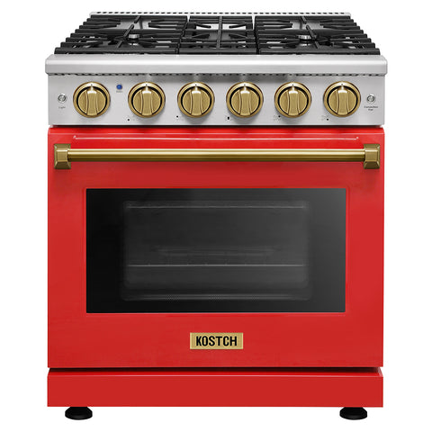 KOSTCH 30" 4.55 cu.ft Pro-Style Gas Range with Convection Oven