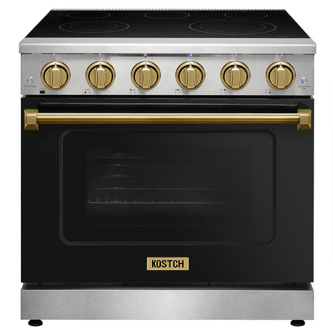 KOSTCH 36" 6 cu.ft Pro-Style Electric Range with Convection Oven
