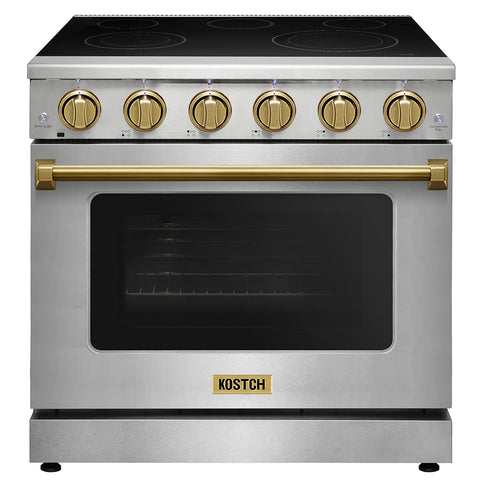 KOSTCH 36" 6 cu.ft Pro-Style Electric Range with Convection Oven