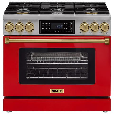 KOSTCH 36" Pro-Style Gas Range with Tilt Panel Touch Control