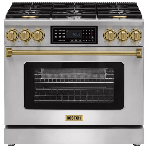 KOSTCH 36" Pro-Style Gas Range with Tilt Panel Touch Control