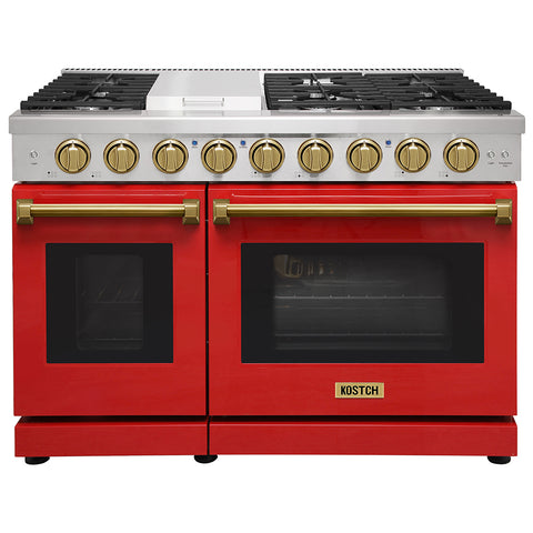 KOSTCH 48" 6.8 cu.ft Pro-Style gas Range with Convection Oven