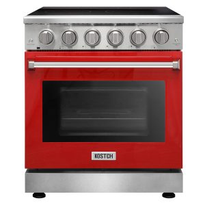 30 inch Professional Electric Range-Red