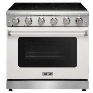 36 inch Professional Electric Range-White