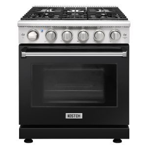 30 inch Professional Gas Range-Black