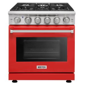 30 inch Professional Gas Range-Red