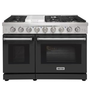 48 inch  Professional Gas Range-Black
