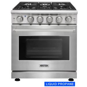 30 inch 5 burners Convection Oven Freestanding Liquid Propane Gas Range ( Stainless steel )