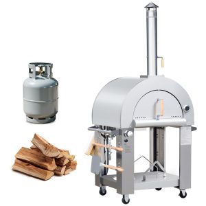 32.5 inch Wood Fired and Propane Gas Pizza Oven